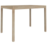 7 Piece Dining Set Solid Wood Acacia - Top-Down View