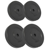 Weight Plates 4 pcs 30 kg Cement - Front View