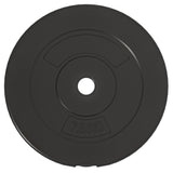 Weight Plates 6 pcs 30 kg Cement - Top-Down View