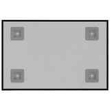Wall-mounted Magnetic Board Black 40x30 cm Tempered Glass