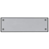 Wall-mounted Magnetic Board Black 100x30 cm Tempered Glass - Top-Down View