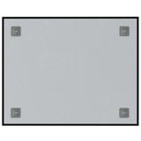 Wall-mounted Magnetic Board Black 50x40 cm Tempered Glass - Top-Down View