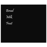 Wall-mounted Magnetic Board Black 60x50 cm Tempered Glass
