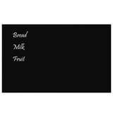 Wall-mounted Magnetic Board Black 80x50 cm Tempered Glass - Side View