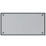 Wall-mounted Magnetic Board Black 100x50 cm Tempered Glass