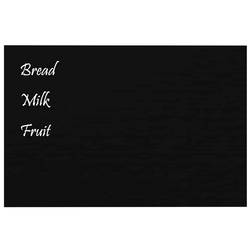 Wall-mounted Magnetic Board Black 60x40 cm Tempered Glass