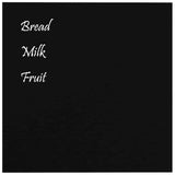 Wall-mounted Magnetic Board Black 60x60 cm Tempered Glass - Side View