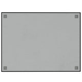 Wall-mounted Magnetic Board Black 80x60 cm Tempered Glass