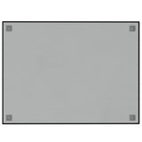 Wall-mounted Magnetic Board Black 80x60 cm Tempered Glass - Top-Down View