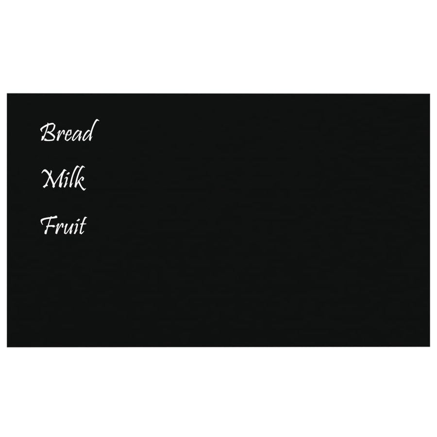 Wall-mounted Magnetic Board Black 100x60 cm Tempered Glass