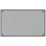 Wall-mounted Magnetic Board Black 100x60 cm Tempered Glass