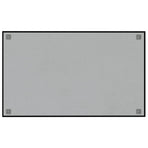Wall-mounted Magnetic Board Black 100x60 cm Tempered Glass