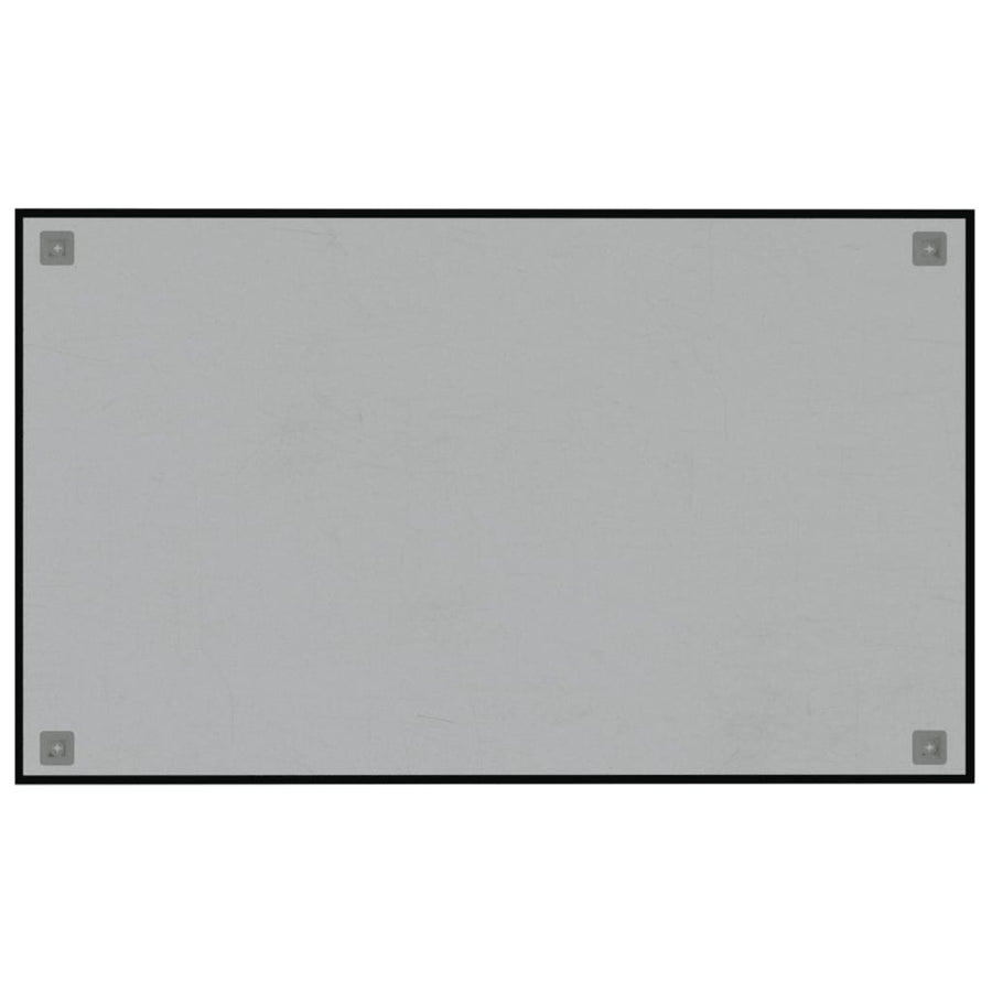 Wall-mounted Magnetic Board Black 100x60 cm Tempered Glass