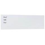 Wall-mounted Magnetic Board White 100x30 cm Tempered Glass - Front View
