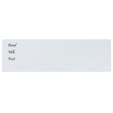Wall-mounted Magnetic Board White 100x30 cm Tempered Glass