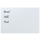 Wall-mounted Magnetic Board White 60x40 cm Tempered Glass