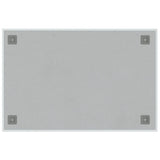 Wall-mounted Magnetic Board White 60x40 cm Tempered Glass