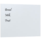 Wall-mounted Magnetic Board White 80x60 cm Tempered Glass - Front View