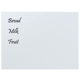 Wall-mounted Magnetic Board White 80x60 cm Tempered Glass - Side View