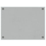 Wall-mounted Magnetic Board White 80x60 cm Tempered Glass