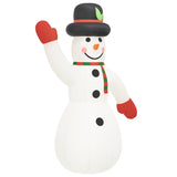 Christmas Inflatable Snowman with LEDs 370 cm - Side View