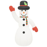 Christmas Inflatable Snowman with LEDs 370 cm - Top-Down View