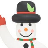 Christmas Inflatable Snowman with LEDs 370 cm - Rear View