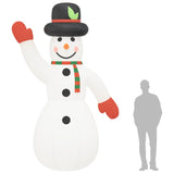 Christmas Inflatable Snowman with LEDs 370 cm - Extra Image