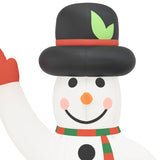 Christmas Inflatable Snowman with LEDs 455 cm - Rear View