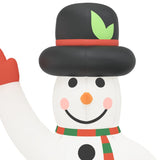 Christmas Inflatable Snowman with LEDs 1000 cm - Rear View
