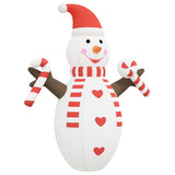 Christmas Inflatable Snowman with LEDs 630 cm - Side View