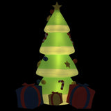 Inflatable Christmas Tree with LEDs 240 cm - Front View