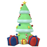 Inflatable Christmas Tree with LEDs 240 cm - Side View