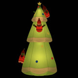 Inflatable Christmas Tree with LEDs 500cm - Front View