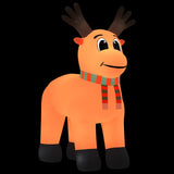 Christmas Inflatable Reindeer with LEDs 400 cm - Front View
