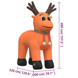 Christmas Inflatable Reindeer with LEDs 400 cm - Extra Image