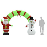 Christmas Inflatable Santa & Snowman Arch Gate LED 270 cm - Extra Image