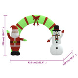 Christmas Inflatable Santa & Snowman Arch Gate LED 270 cm - Extra Image