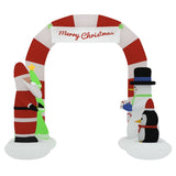 Christmas Inflatable Santa & Snowman Arch Gate LED 260 cm - Side View