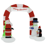 Christmas Inflatable Santa & Snowman Arch Gate LED 260 cm - Top-Down View