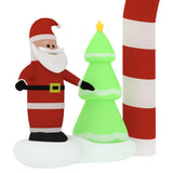 Christmas Inflatable Santa & Snowman Arch Gate LED 260 cm - Rear View