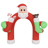 Christmas Inflatable Arch Gate LED 320 cm - Top-Down View
