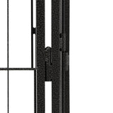 32-Panel Dog Playpen Black 50x100 cm Powder-coated Steel - 45-Degree Angle