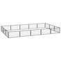 16-Panel Dog Playpen Black 100x50 cm Powder-coated Steel