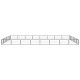28-Panel Dog Playpen Black 100x50 cm Powder-coated Steel