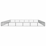 28-Panel Dog Playpen Black 100x50 cm Powder-coated Steel