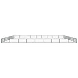 40-Panel Dog Playpen Black 100x50 cm Powder-coated Steel - Top-Down View