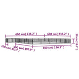 24-Panel Dog Playpen Black 100x50 cm Powder-coated Steel - Rear View