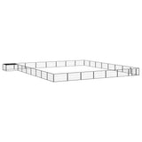32-Panel Dog Playpen Black 100x50 cm Powder-coated Steel