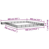32-Panel Dog Playpen Black 100x50 cm Powder-coated Steel